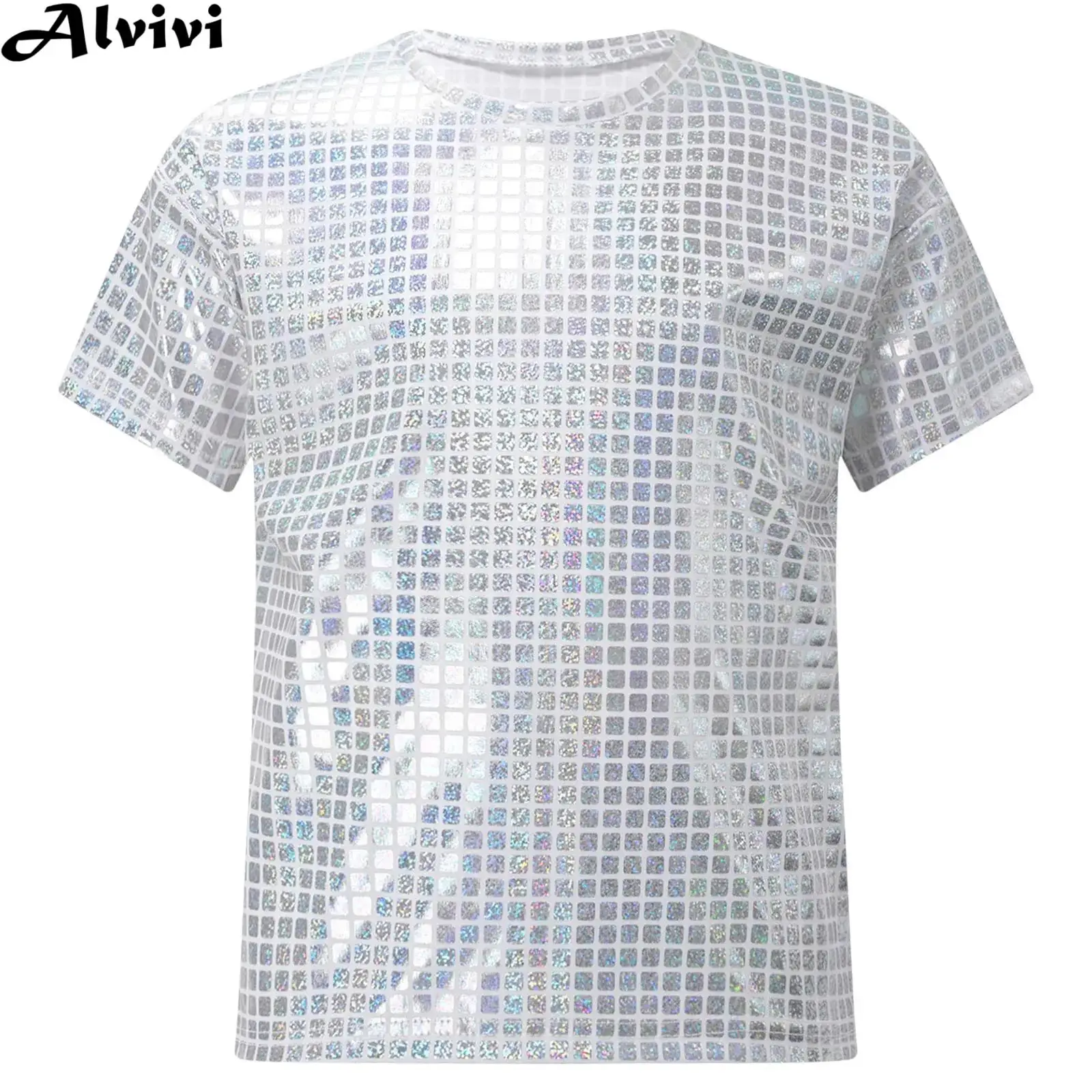Children Short Sleeve Shiny Sequin T-shirt Top Hip Hop Jazz Street Dance Cheerleading Performance Costume School Show Dancewear
Children Short Sleeve Shiny Sequin T-shirt Top Hip Hop Jazz Street Dance Cheerleading Performance Costume School Show Dancewear