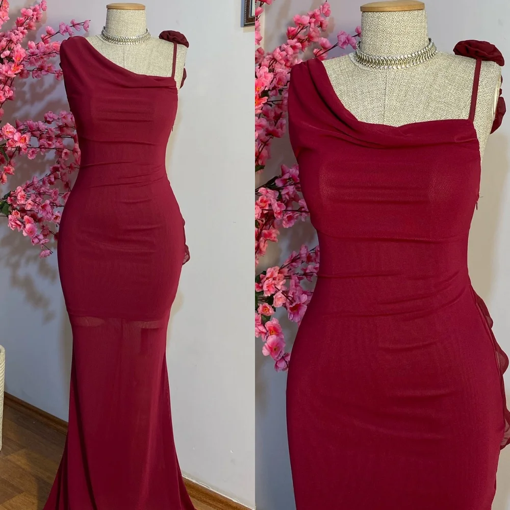 Customized Elegant One Shoulder Sleeveless Evening Dress High Quality Chiffon Prom Dresses Temperament Flowers Party Gowns
Customized Elegant One Shoulder Sleeveless Evening Dress High Quality Chiffon Prom Dresses Temperament Flowers Party Gowns