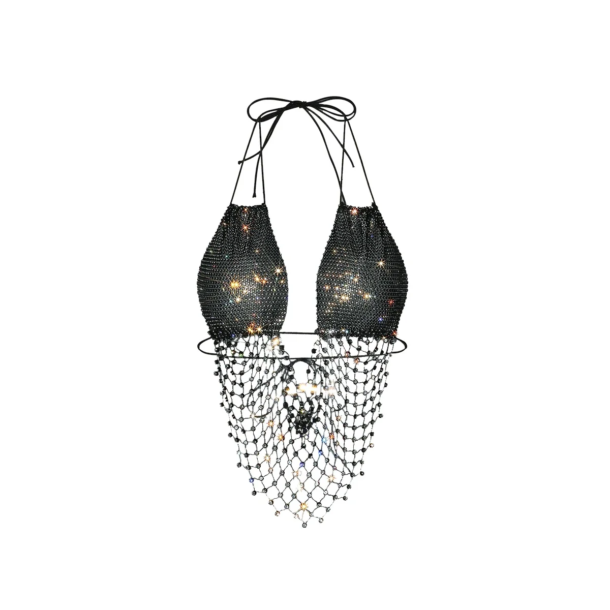 Luxury Shiny Rhinestone Backless Tank Top For Women Sexy V Neck Halter Neck Mesh Diamonds Tassel Camisole Party Club Sling Top
Luxury Shiny Rhinestone Backless Tank Top For Women Sexy V Neck Halter Neck Mesh Diamonds Tassel Camisole Party Club Sling Top
