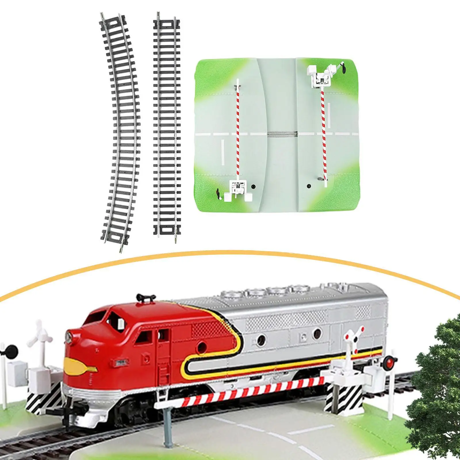 HO Scale Track Model Train Track for DIY Scenery Accessories Architecture Lifting Barriers Road Crossing Railroad Parts
HO Scale Track Model Train Track for DIY Scenery Accessories Architecture Lifting Barriers Road Crossing Railroad Parts