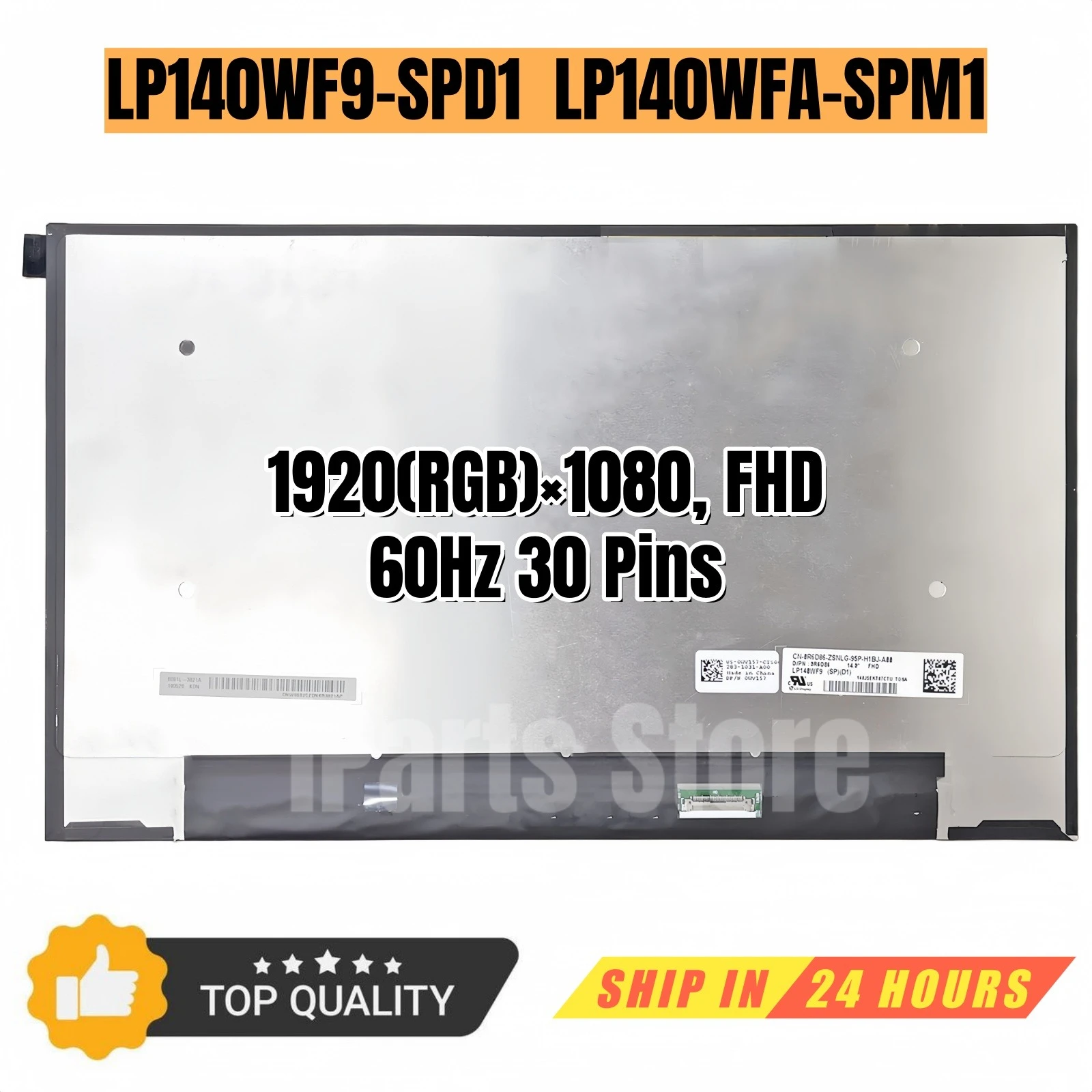 iParts Replacement New Display LP140WF9(SP)(D1) LP140WF9-SPD1 LP140WFA-SPM1 0R6D86 R6D86 14.0 INCH FHD IPS LCD Screen Panel OEM
iParts Replacement New Display LP140WF9(SP)(D1) LP140WF9-SPD1 LP140WFA-SPM1 0R6D86 R6D86 14.0 INCH FHD IPS LCD Screen Panel OEM