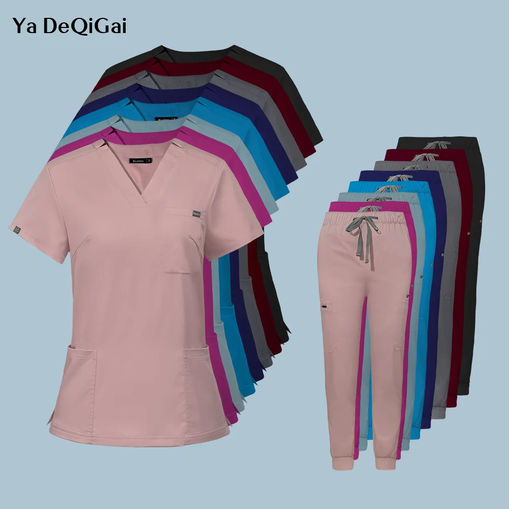 Medical Uniforms for Summer Nurse Women Fashion Uniforms Cool Fabric Short Sleeve Medical Scrubs Clothes Nursing Elastic Pants
Medical Uniforms for Summer Nurse Women Fashion Uniforms Cool Fabric Short Sleeve Medical Scrubs Clothes Nursing Elastic Pants