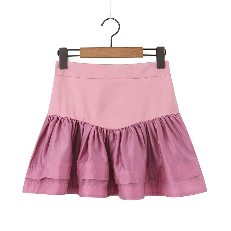 YENKYE 2023 Sweet Women Fashion Back Zipper High Waist Hem Ruffle Mini Skirt Sexy
YENKYE 2023 Sweet Women Fashion Back Zipper High Waist Hem Ruffle Mini Skirt Sexy