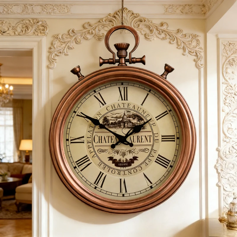 European Living Room Decoration Wall Clock Retro American Style Restaurant Clock 16 inch Corridor Silent Quartz Clock Home Decor
European Living Room Decoration Wall Clock Retro American Style Restaurant Clock 16 inch Corridor Silent Quartz Clock Home Decor