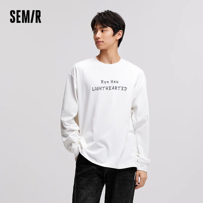 Semir Мужская футболка с длинным рукавом Пара Oversize Свободная зимняя новая мужская одежда Топы Мягкая хлопчатобумажная ткань Теплая повседневная повседневная одежда 
Semir Мужская футболка с длинным рукавом Пара Oversize Свободная зимняя новая мужская одежда Топы Мягкая хлопчатобумажная ткань Теплая повседневная повседневная одежда