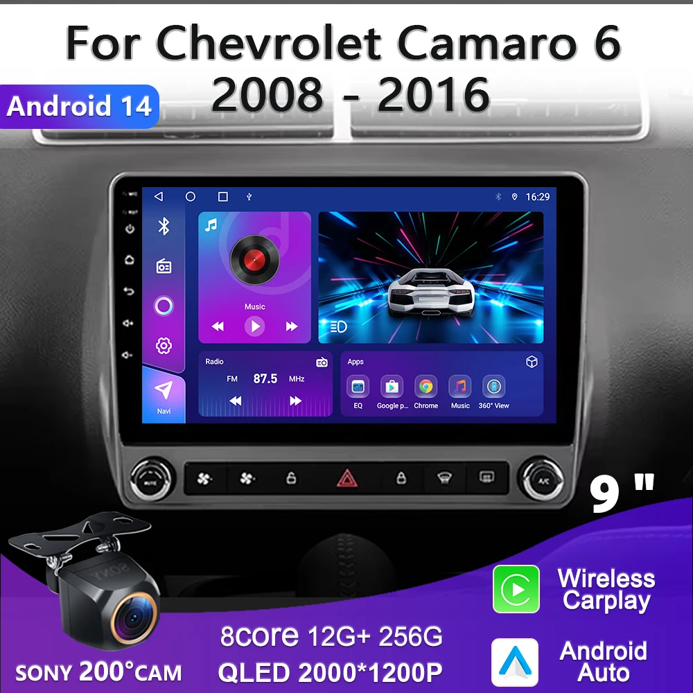 Автомагнитола 2K Incell на Android 14 для Chevrolet Camaro 2008-2015, стерео, мультимедийный видеоплеер с GPS-навигацией, разъем 2din
Автомагнитола 2K Incell на Android 14 для Chevrolet Camaro 2008-2015, стерео, мультимедийный видеоплеер с GPS-навигацией, разъем 2din