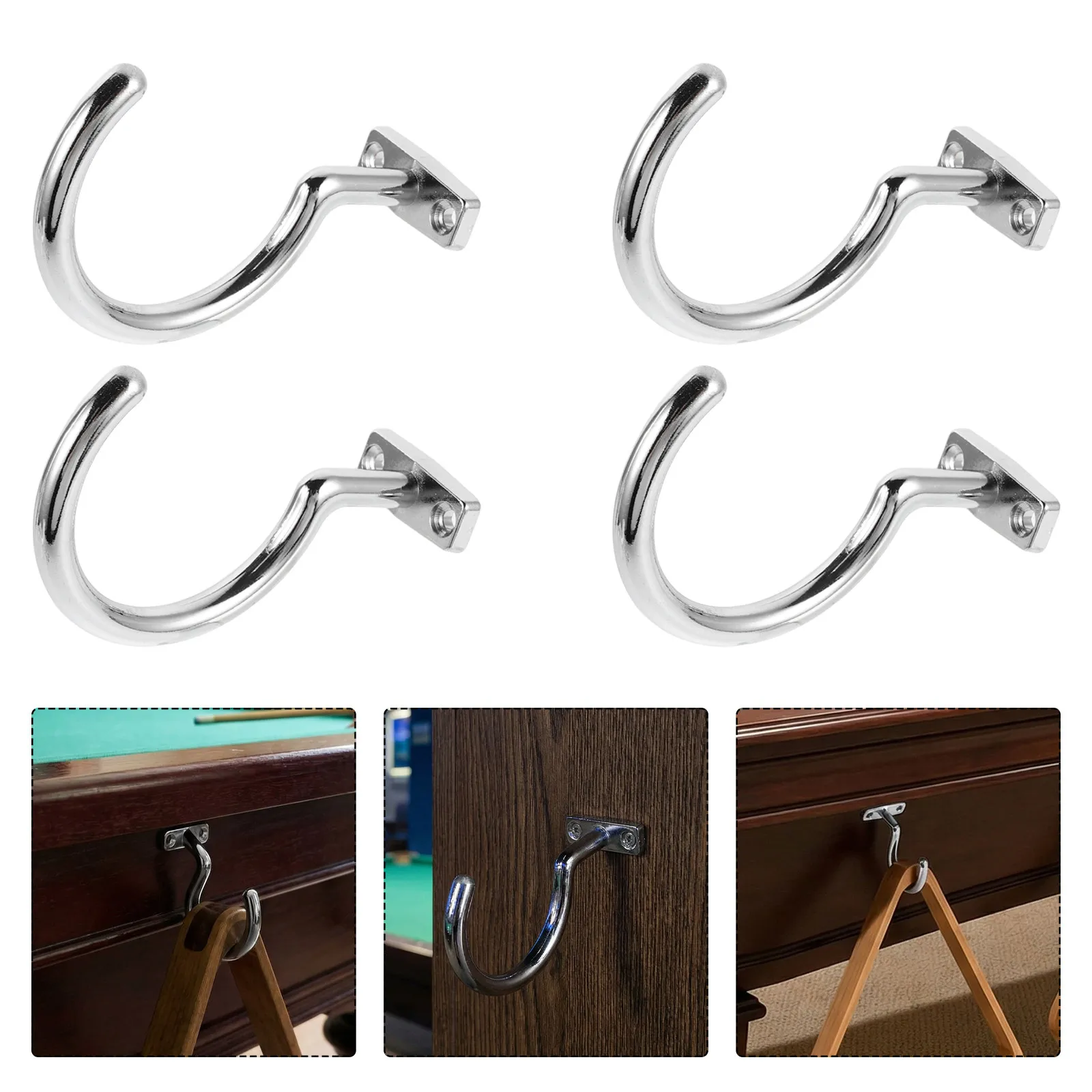 4Pcs Metal Pool Table Cue Hooks 90x55x32cm Sturdy Billiards Rack Hook for Snooker Table Cue Storage Holder Universal
4Pcs Metal Pool Table Cue Hooks 90x55x32cm Sturdy Billiards Rack Hook for Snooker Table Cue Storage Holder Universal