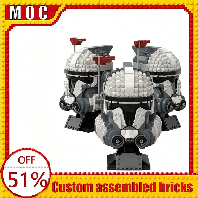913 PCS War Series Hero ARC Figure Warrior Helmet Collection Custom Building Blocks MOC Model Educational Assembly Toy Display
913 PCS War Series Hero ARC Figure Warrior Helmet Collection Custom Building Blocks MOC Model Educational Assembly Toy Display