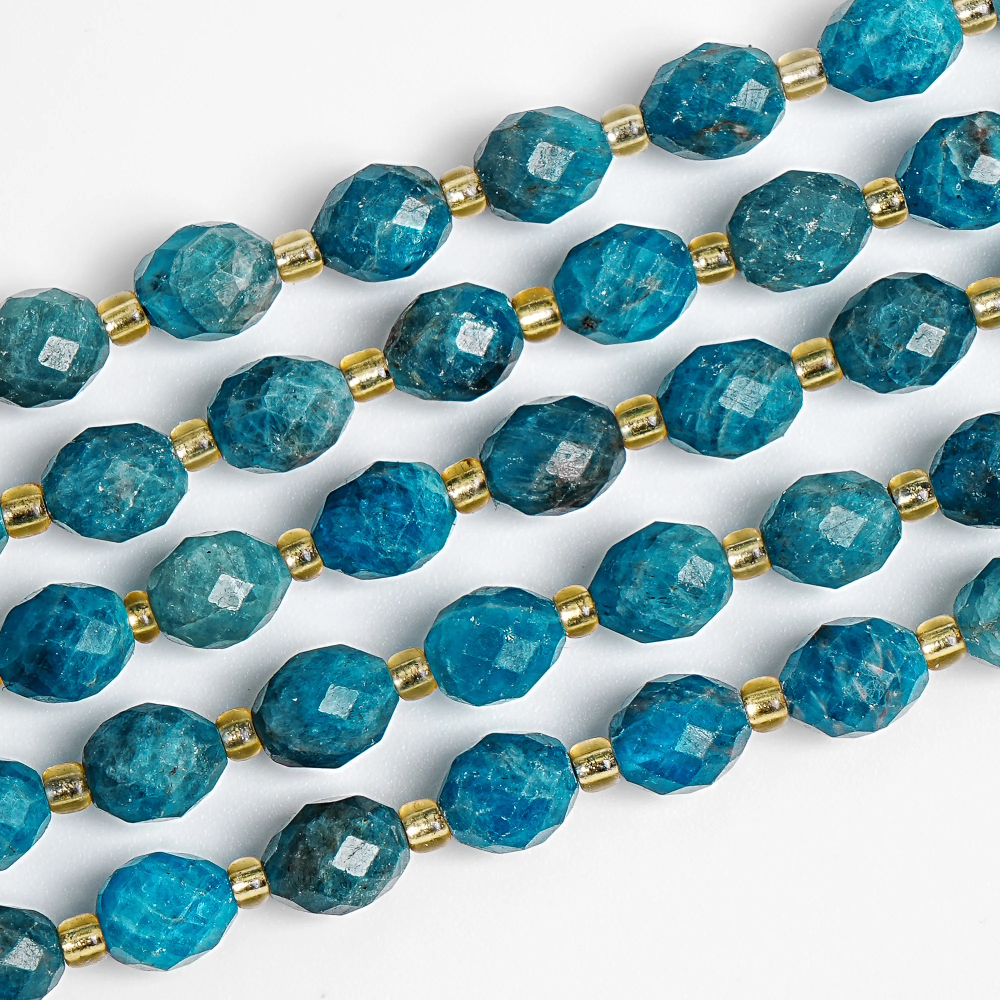 Natural 8mm Faceted Blue Apatite Beads Teal Blue Rhombus Cut Loose Beads for Jewelry Making DIY Bracelet Necklace Supplies
Natural 8mm Faceted Blue Apatite Beads Teal Blue Rhombus Cut Loose Beads for Jewelry Making DIY Bracelet Necklace Supplies
