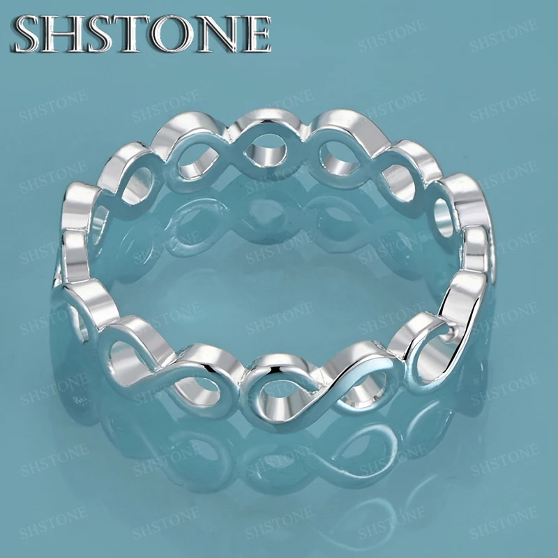 Korean Version 925 Sterling Silver Ring Women Men Circle Link Ring Wedding Engagement Fashion Jewelry Luxury Birthday Party Gift
Korean Version 925 Sterling Silver Ring Women Men Circle Link Ring Wedding Engagement Fashion Jewelry Luxury Birthday Party Gift