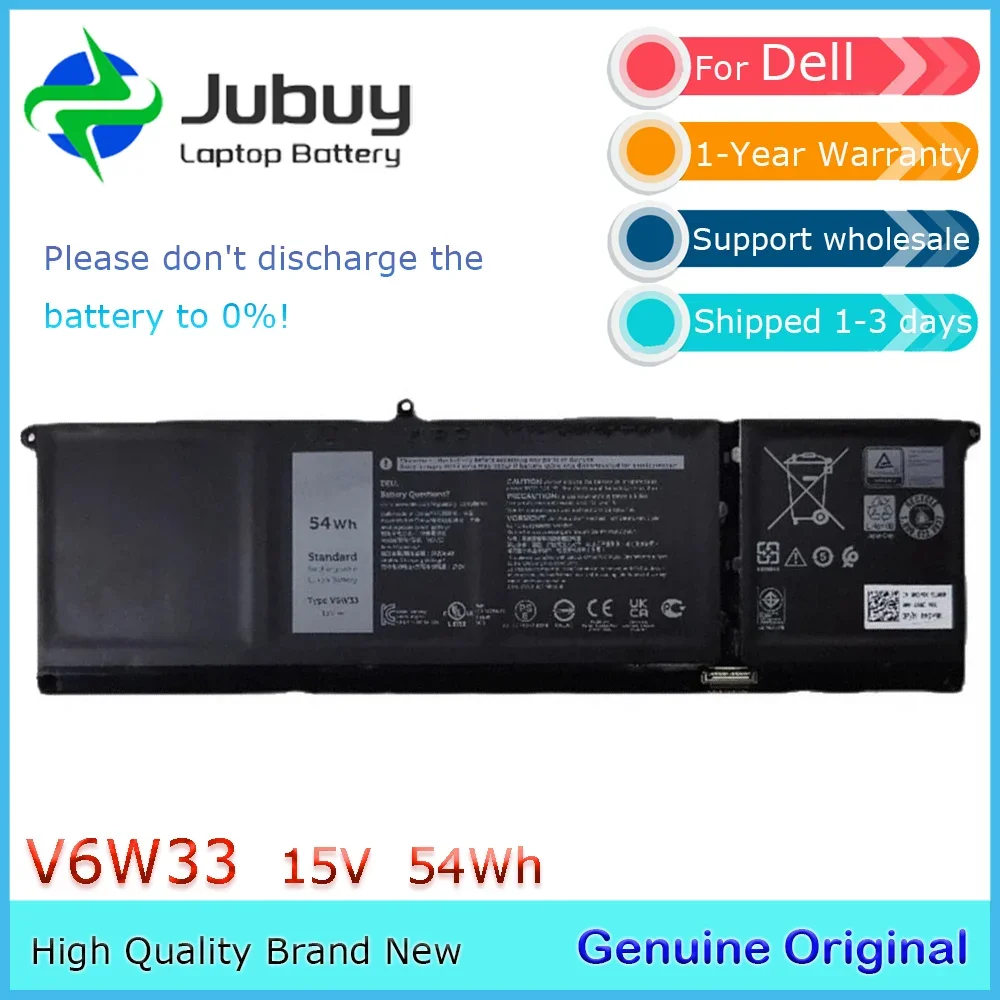 V6W33 15V 54Wh Original Laptop Battery for Dell Inspiron 5515 Vostro 5510 5515 Series 0WV3K8 0VKYJX G91J0 etc
V6W33 15V 54Wh Original Laptop Battery for Dell Inspiron 5515 Vostro 5510 5515 Series 0WV3K8 0VKYJX G91J0 etc