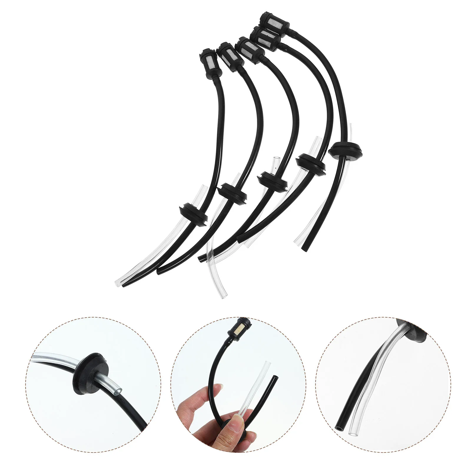 5pcs Lawn Mower Line Tube Petrol Hose Black Small Engine Gas Pipeline Chainsaw Flexible PVC ABS Material Oil Filter
5pcs Lawn Mower Line Tube Petrol Hose Black Small Engine Gas Pipeline Chainsaw Flexible PVC ABS Material Oil Filter