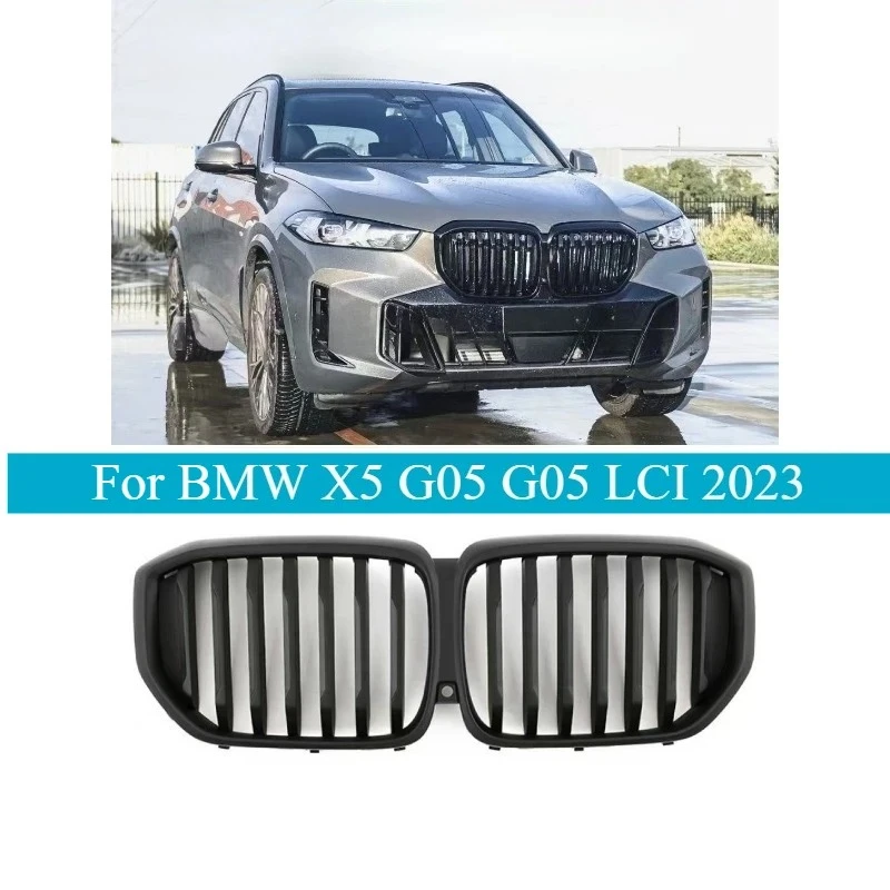 For BMW X5 G05 G05 LCI 2023 Gloss Black Single Slat Kidney Grille Direct Replacement for Dual Line Grilles OEM Style Upgrade
For BMW X5 G05 G05 LCI 2023 Gloss Black Single Slat Kidney Grille Direct Replacement for Dual Line Grilles OEM Style Upgrade