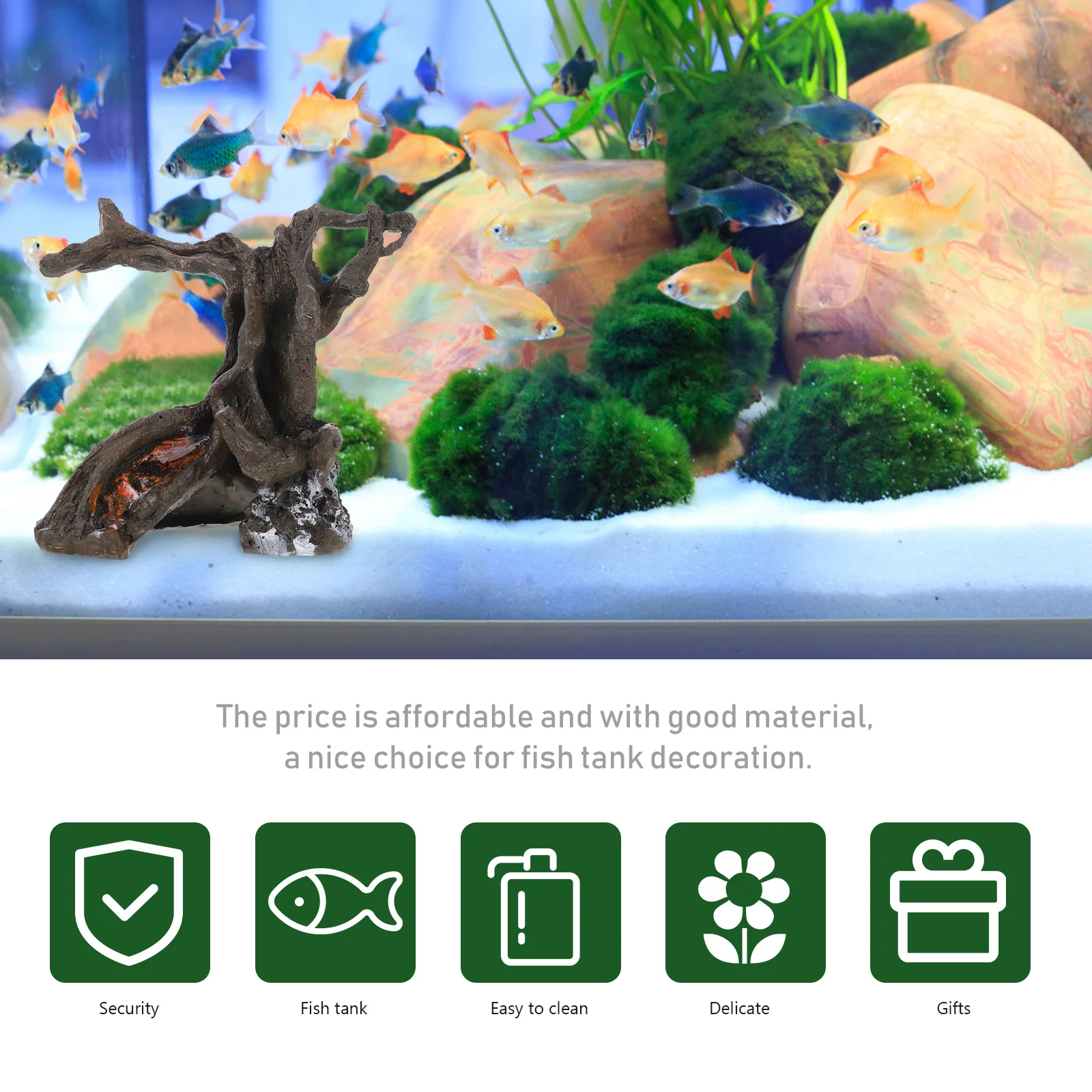 Resin Fish Tank Tree Root Decoration Craft Adornment Eco-Friendly Aquarium Landscaping Ornament Desktop Decorative Craft
Resin Fish Tank Tree Root Decoration Craft Adornment Eco-Friendly Aquarium Landscaping Ornament Desktop Decorative Craft