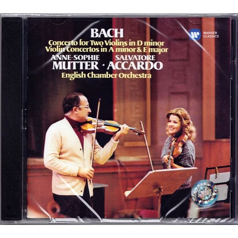 Genuine CD for Bach Violin Concerto in A minor and E major performed by Mutter and Acardo
Genuine CD for Bach Violin Concerto in A minor and E major performed by Mutter and Acardo