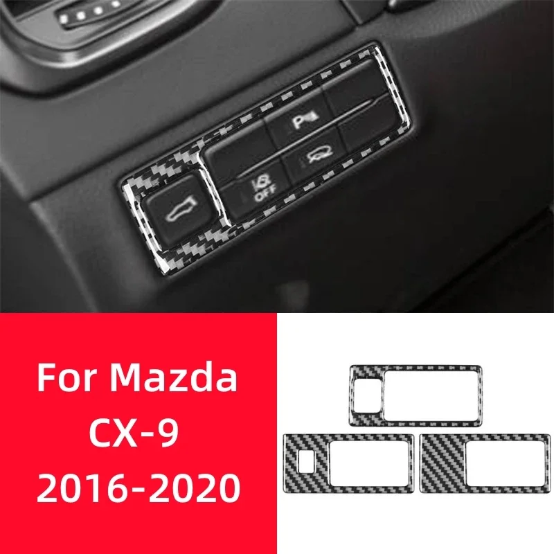 Для Mazda CX-9 2016-2023 аксессуары для интерьера из настоящего углеродного волокна, переключатель фар автомобиля, декоративная наклейка, накладка, рамка
Для Mazda CX-9 2016-2023 аксессуары для интерьера из настоящего углеродного волокна, переключатель фар автомобиля, декоративная наклейка, накладка, рамка