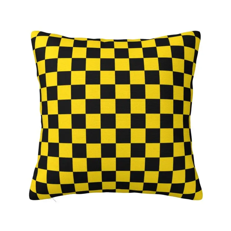 Custom Yellow And Black Chess Board Luxury Throw Pillow Covers Checkered Plaid Pattern Car Cushion
Custom Yellow And Black Chess Board Luxury Throw Pillow Covers Checkered Plaid Pattern Car Cushion