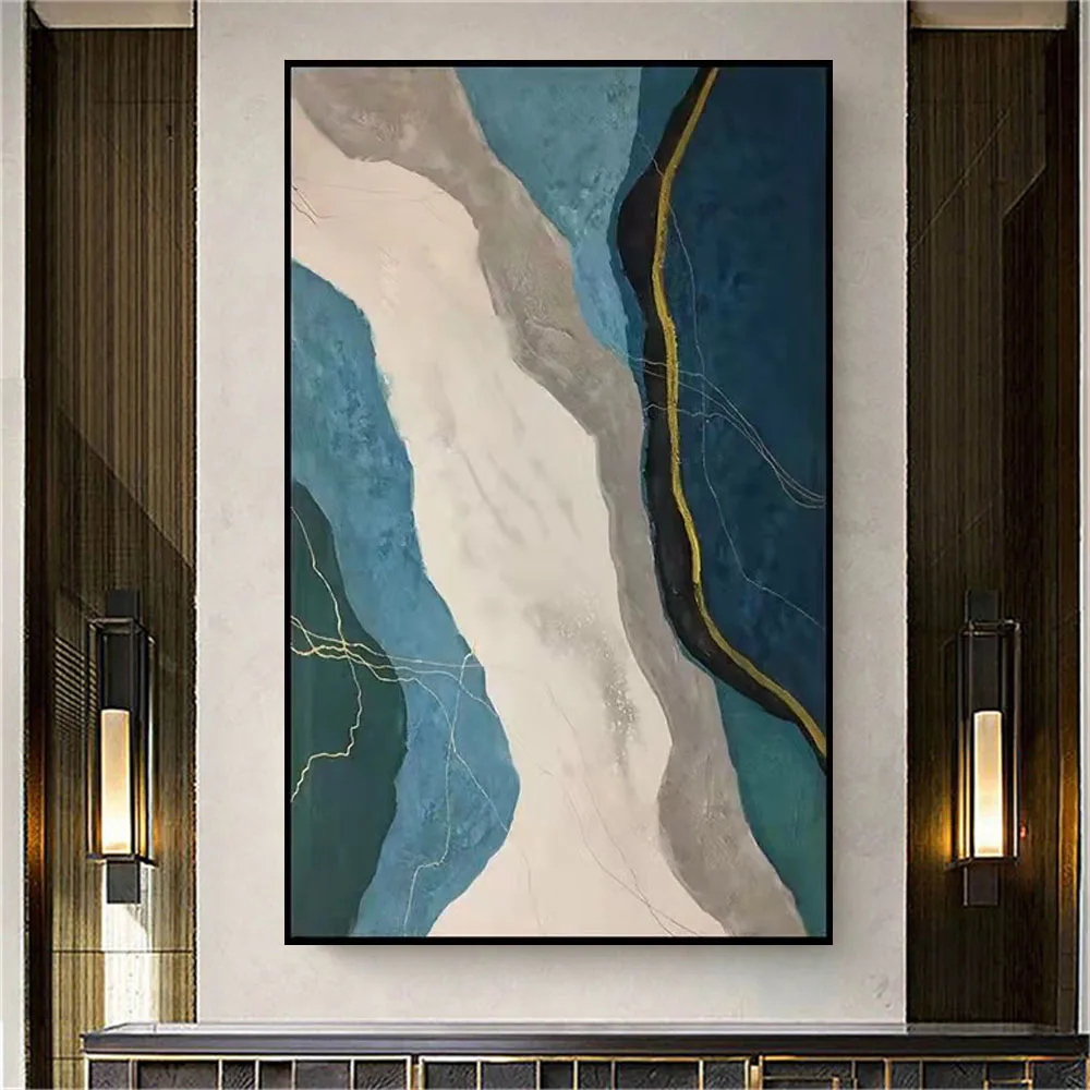 New Home Decor Poster 100% Hand-Painted Abstract Oil Painting Modern Canvas Picture Green Texture Wall Art For Living Room Mural
New Home Decor Poster 100% Hand-Painted Abstract Oil Painting Modern Canvas Picture Green Texture Wall Art For Living Room Mural