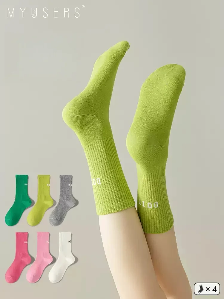 3Pairs Set Women's Pink Mid-Tube Long Socks Cotton Bottomed Letter Print Sports Stockings for Spring Autumn Wear
3Pairs Set Women's Pink Mid-Tube Long Socks Cotton Bottomed Letter Print Sports Stockings for Spring Autumn Wear