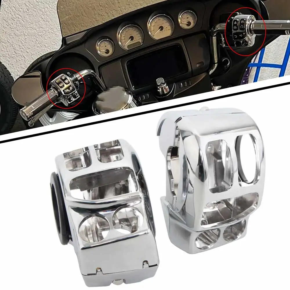Motorcycle Accessories Handlebar Control Switch Housings Aluminum For Harley Touring Electra Glide Ultra Limited FLHTK 2014-2024
Motorcycle Accessories Handlebar Control Switch Housings Aluminum For Harley Touring Electra Glide Ultra Limited FLHTK 2014-2024