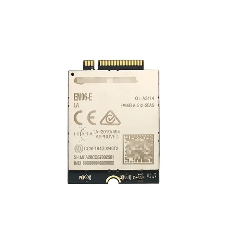 Quectel EM06-E с адаптером NGFF — USB3.0, пигтейлы MHF4 EM06ELA-512-SGAS Модуль Cat-6, нисходящая линия связи 300 Мбит/с и 50 Мбит/с
Quectel EM06-E с адаптером NGFF — USB3.0, пигтейлы MHF4 EM06ELA-512-SGAS Модуль Cat-6, нисходящая линия связи 300 Мбит/с и 50 Мбит/с