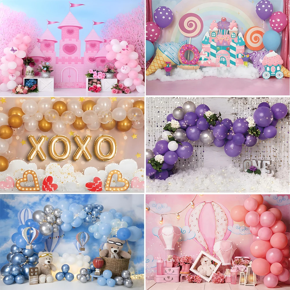 Baby Birthday Backdrops Balloon Castle Newborn 1st Party Scene Decoration Valentine's Day Photography Background Photo Props
Baby Birthday Backdrops Balloon Castle Newborn 1st Party Scene Decoration Valentine's Day Photography Background Photo Props