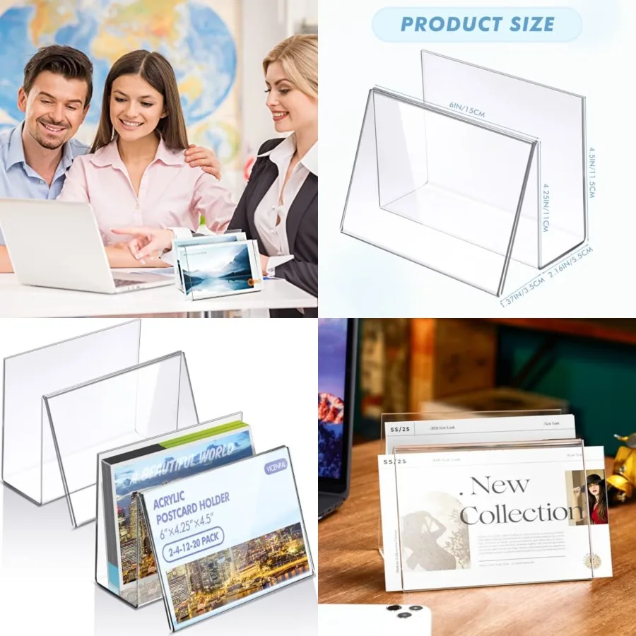 0 Pcs Clear Acrylic Postcard Holder Business Card Holder Greeting Card Display Clear Business Card Stand Rack for Index Card Or
0 Pcs Clear Acrylic Postcard Holder Business Card Holder Greeting Card Display Clear Business Card Stand Rack for Index Card Or