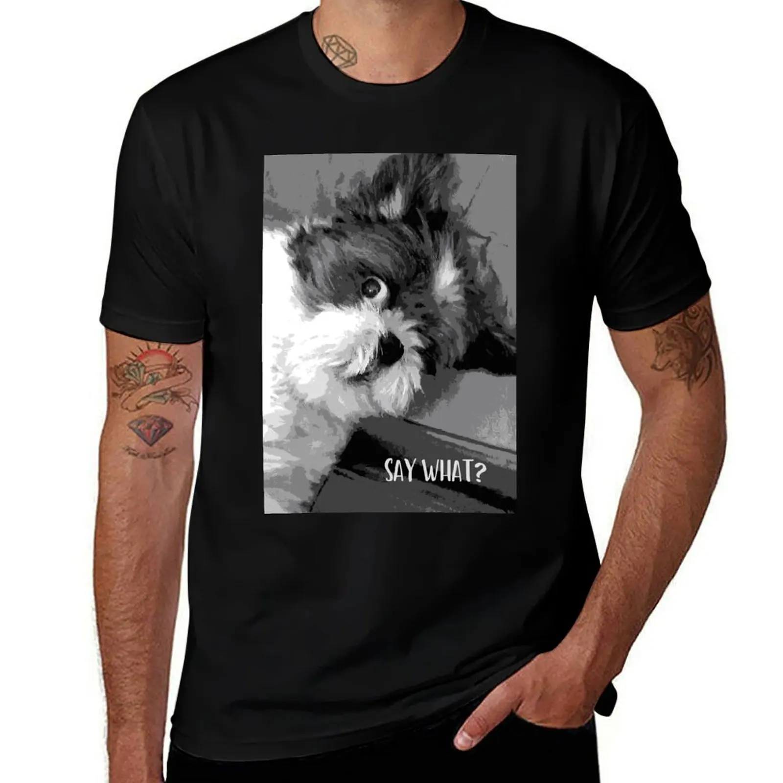 Say What Cute Shih Tzu dog art T-Shirt t shirts for man cotton funny t shirts for man pack cotton T-Shirt
Say What Cute Shih Tzu dog art T-Shirt t shirts for man cotton funny t shirts for man pack cotton T-Shirt