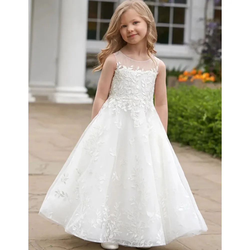 Flower Girl Dresses White Tulle Flory Pattern Long Sleeve For Wedding Birthday Party Banquet Princess Gowns
Flower Girl Dresses White Tulle Flory Pattern Long Sleeve For Wedding Birthday Party Banquet Princess Gowns