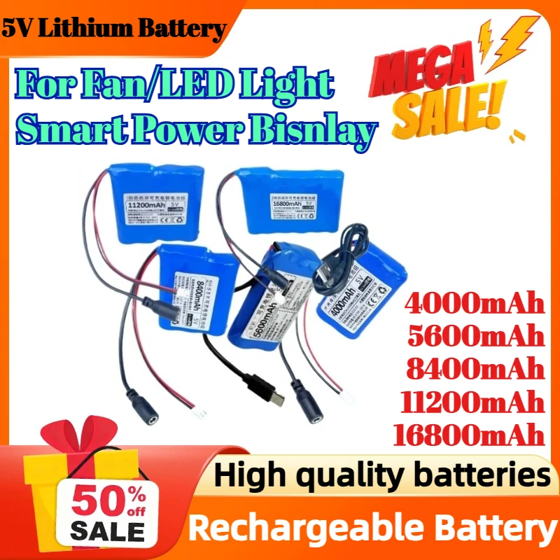 5V for Rechargeable Constant Voltage Microcontroller USB Fan LED Light Wireless Network Wifi Power Supply Lithium Battery
5V for Rechargeable Constant Voltage Microcontroller USB Fan LED Light Wireless Network Wifi Power Supply Lithium Battery