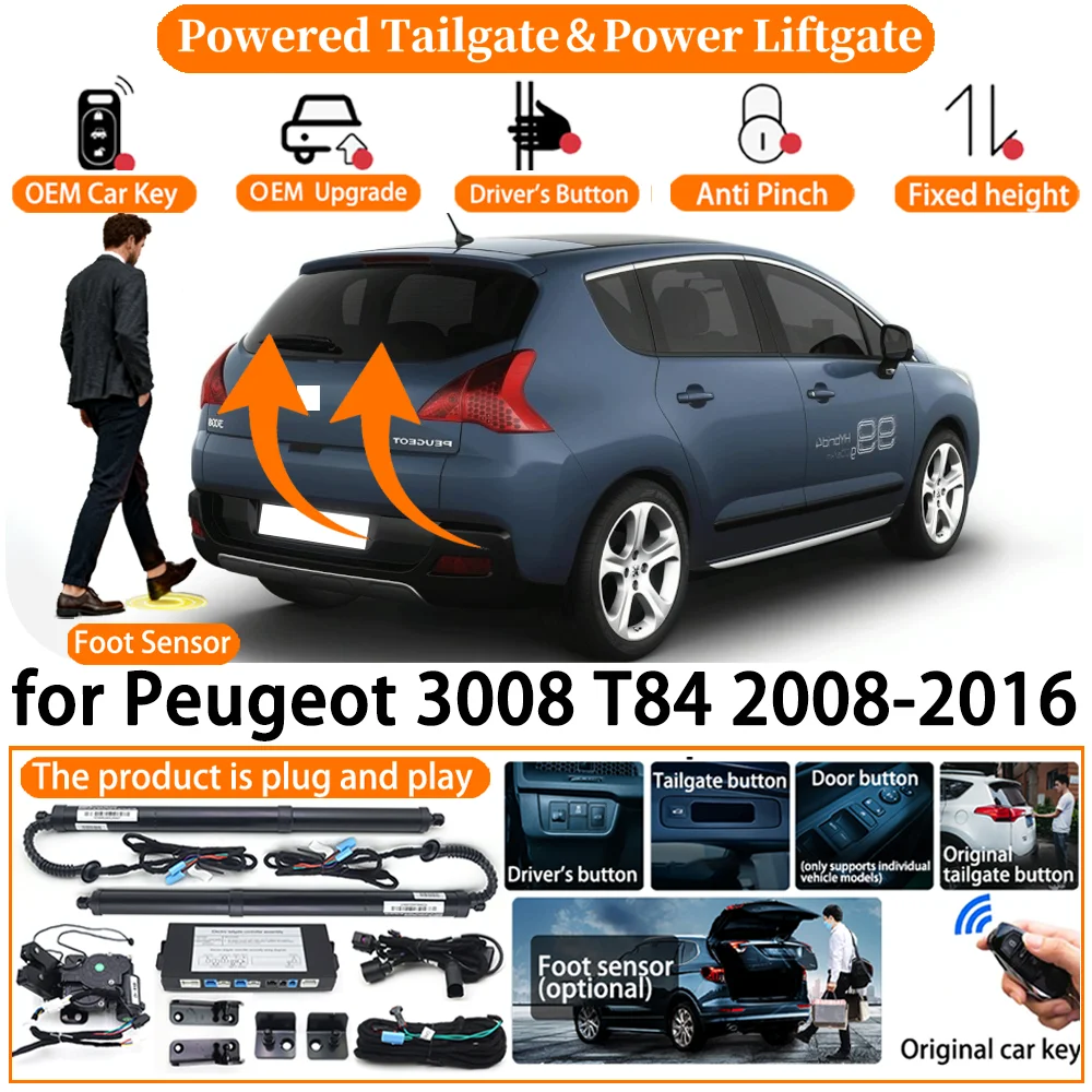 Car OEM Smart Powered Tailgate system for Peugeot 3008 T84 2008-2016 Automatic Electric Power Tailgate Tail Gate Lift kit
Car OEM Smart Powered Tailgate system for Peugeot 3008 T84 2008-2016 Automatic Electric Power Tailgate Tail Gate Lift kit