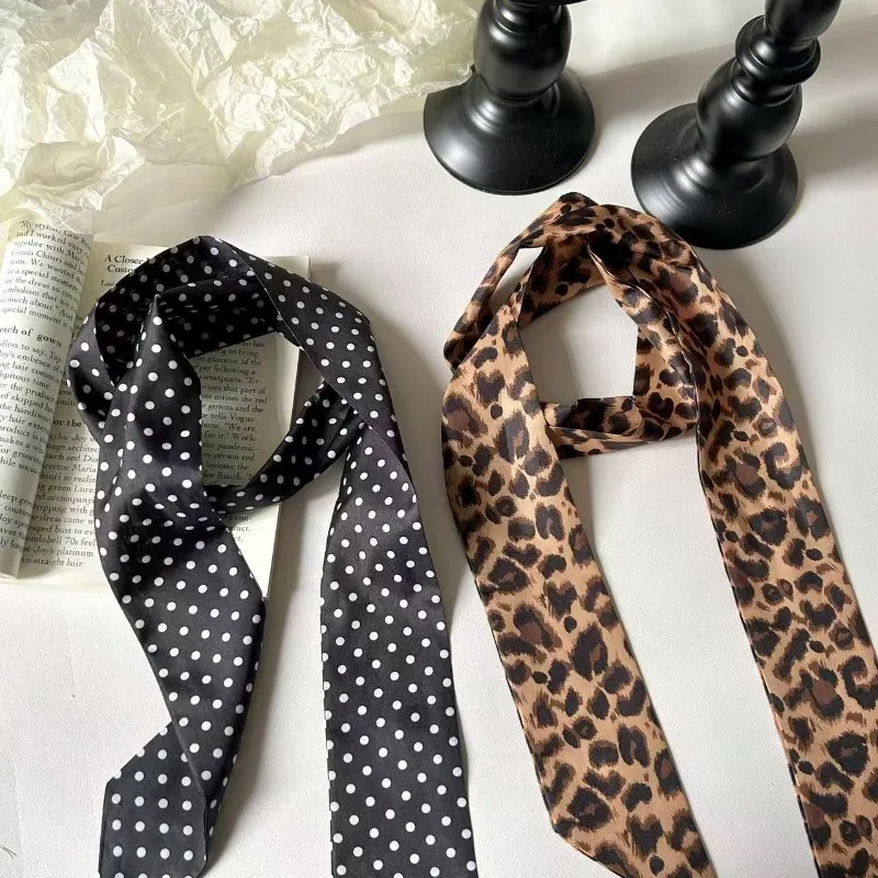 Vintage Leopard Polka Dot Long Skinny Scarf for Women Girls Chic Niche Design Waist Scarf Neck Tie Fashion Hair Band Bag Strap
Vintage Leopard Polka Dot Long Skinny Scarf for Women Girls Chic Niche Design Waist Scarf Neck Tie Fashion Hair Band Bag Strap