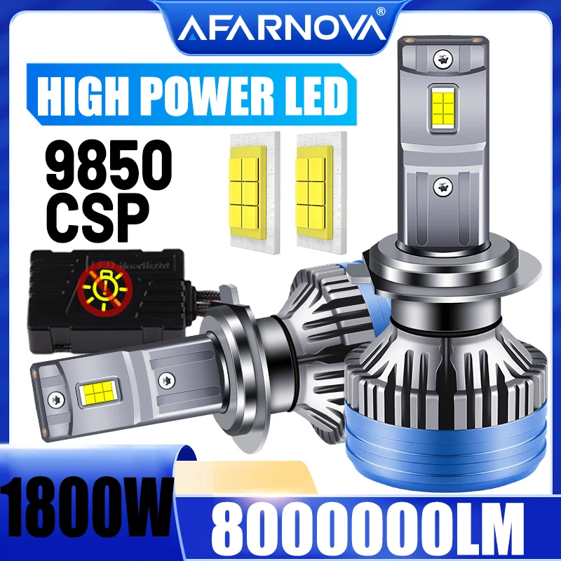 1800 Вт H7 H11 Светодиодные лампы для автомобильных фар 9850 CSP CHIP H1 H8 H9 H27 Высокая мощность 9005 9006 H4 H13 Лампы 6000K Ярко-белые автомобильные лампы
1800 Вт H7 H11 Светодиодные лампы для автомобильных фар 9850 CSP CHIP H1 H8 H9 H27 Высокая мощность 9005 9006 H4 H13 Лампы 6000K Ярко-белые автомобильные лампы