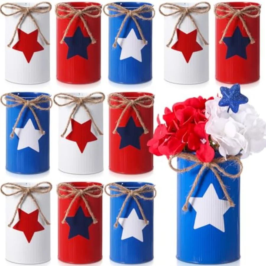 Pcs Memorial Day Table Centerpieces Patriotic Vases Decor Galvanized Metal Vase for Flower Mason Jars Utensil Holder for Kitche
Pcs Memorial Day Table Centerpieces Patriotic Vases Decor Galvanized Metal Vase for Flower Mason Jars Utensil Holder for Kitche
