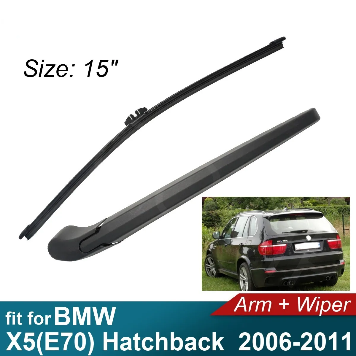 Car Rear Arm Wiper for BMW X5(E70) Hatchback 2006-2011 Fit Tailgate Window Rain Brush Windshield 2006 2007 2008 2009 2010 2011
Car Rear Arm Wiper for BMW X5(E70) Hatchback 2006-2011 Fit Tailgate Window Rain Brush Windshield 2006 2007 2008 2009 2010 2011