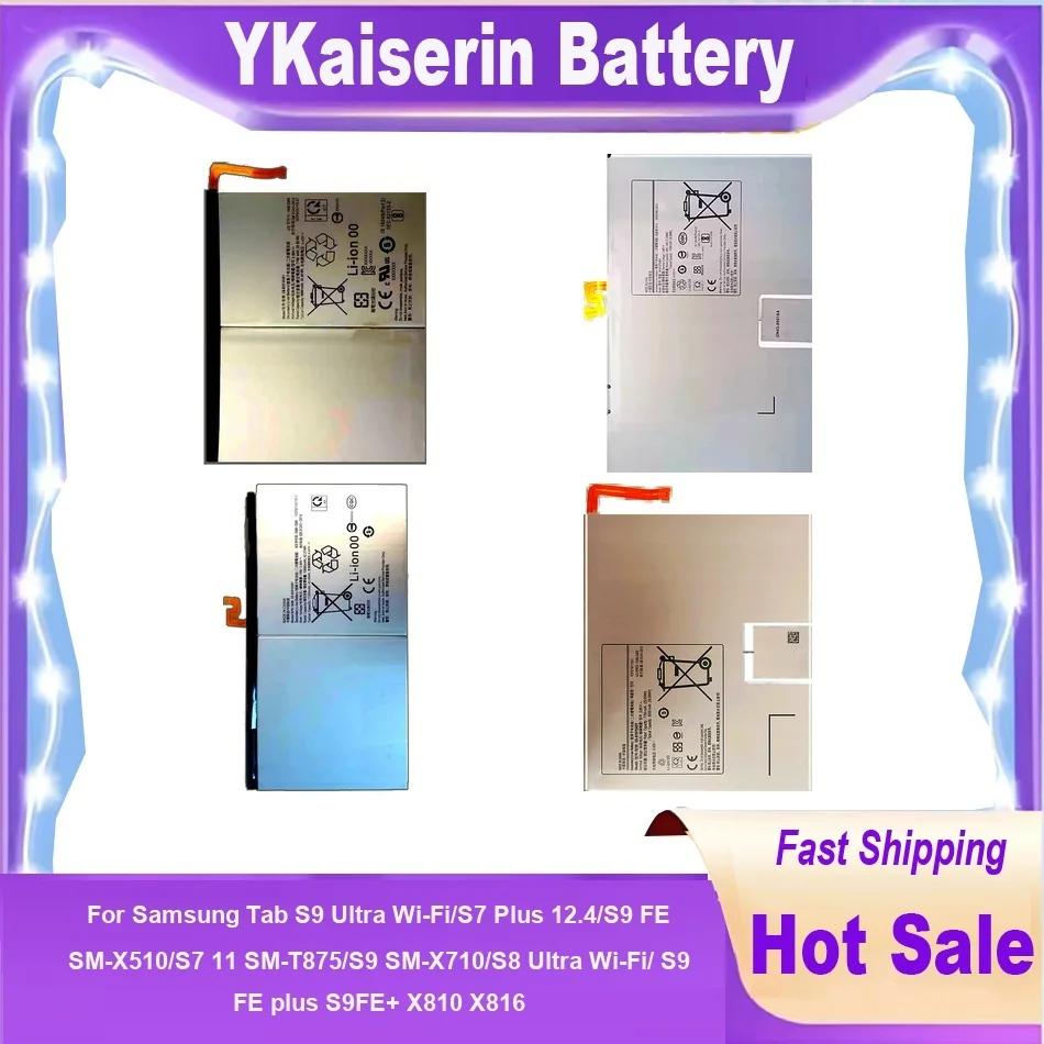 EB-BX516ABY Аккумулятор для планшета Samsung Galaxy Tab S7 11 SM-T875 S8 S9 Plus/Ultra Wi-Fi X910/5G 12,4 FE S9FE+ X810 X816 Bateria 
EB-BX516ABY Аккумулятор для планшета Samsung Galaxy Tab S7 11 SM-T875 S8 S9 Plus/Ultra Wi-Fi X910/5G 12,4 FE S9FE+ X810 X816 Bateria