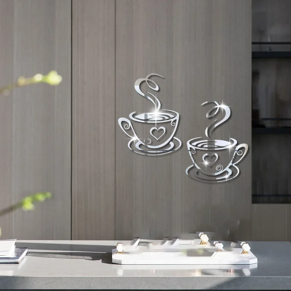 Coffee cup mirror wall stickers three-dimensional 3d self-adhesive layout restaurant kitchen door decoration cafe room decor
Coffee cup mirror wall stickers three-dimensional 3d self-adhesive layout restaurant kitchen door decoration cafe room decor