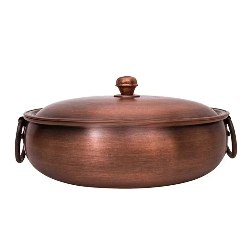Suitable for electromagnetic stove gas double pot Pure copper pot Retro boiled mutton soup copper basin Extra thick
Suitable for electromagnetic stove gas double pot Pure copper pot Retro boiled mutton soup copper basin Extra thick