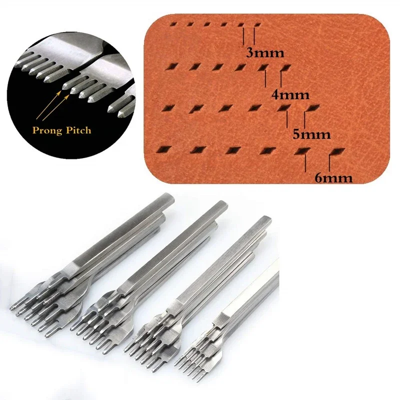4Pcs/set Leather Craft Tools Hole Punches Lacing Stitching Hand-stitched White Steel Linger Hiratsuka Prong Punch Punching Kits
4Pcs/set Leather Craft Tools Hole Punches Lacing Stitching Hand-stitched White Steel Linger Hiratsuka Prong Punch Punching Kits