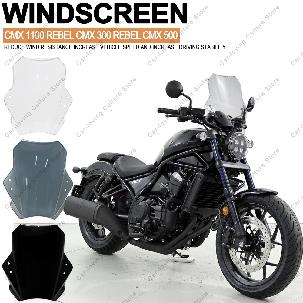 For CMX 1100 REBEL CMX 300 REBEL CMX 500 Motorcycle High quality ABS Windscreen Windshield Universal Adjustable Windshield
For CMX 1100 REBEL CMX 300 REBEL CMX 500 Motorcycle High quality ABS Windscreen Windshield Universal Adjustable Windshield