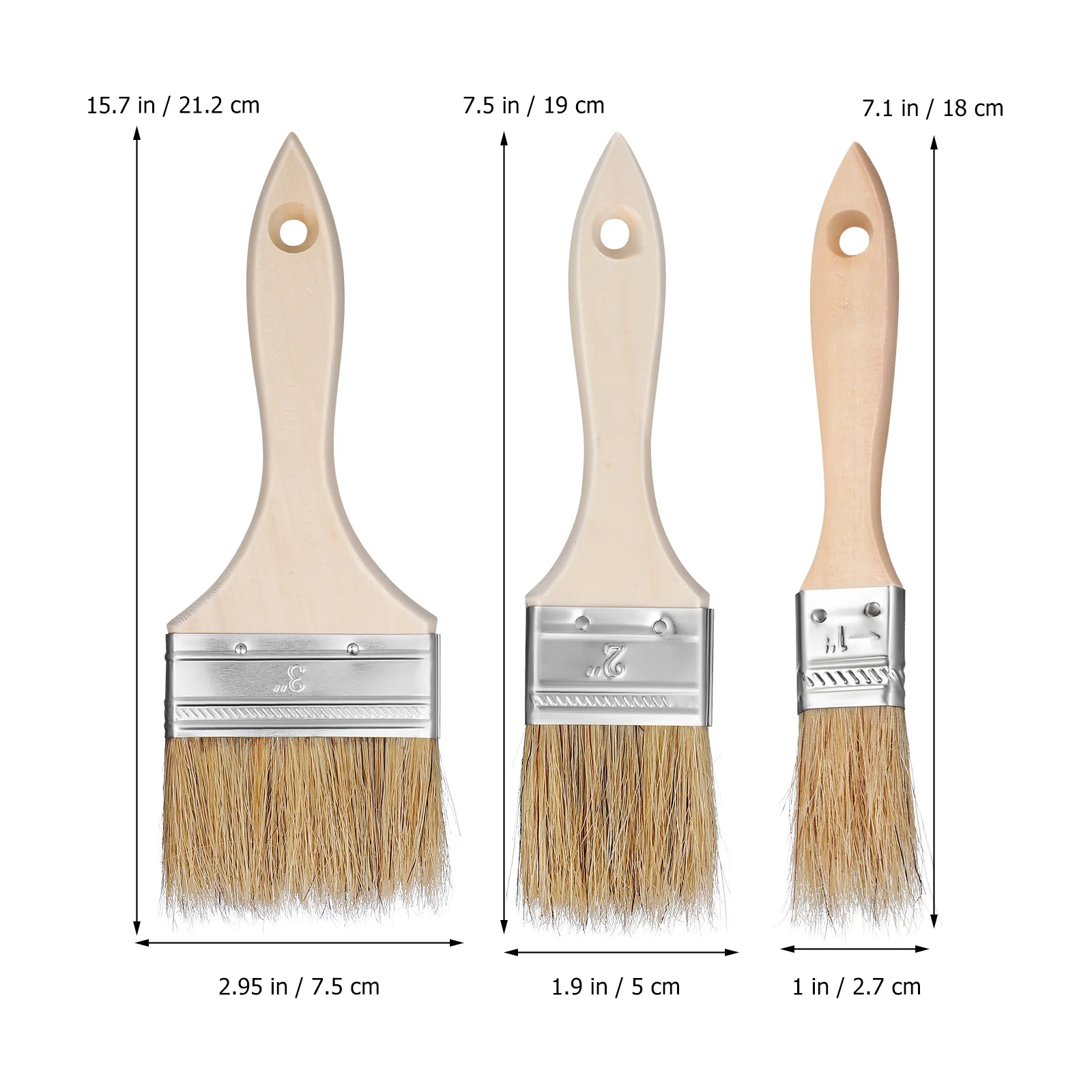 24 Pcs Brushes Wood Basting For Cooking Handle 1 2 3 Inch Chip Butter Brush Brush Basting Pastry Wall Cleaning Food
24 Pcs Brushes Wood Basting For Cooking Handle 1 2 3 Inch Chip Butter Brush Brush Basting Pastry Wall Cleaning Food