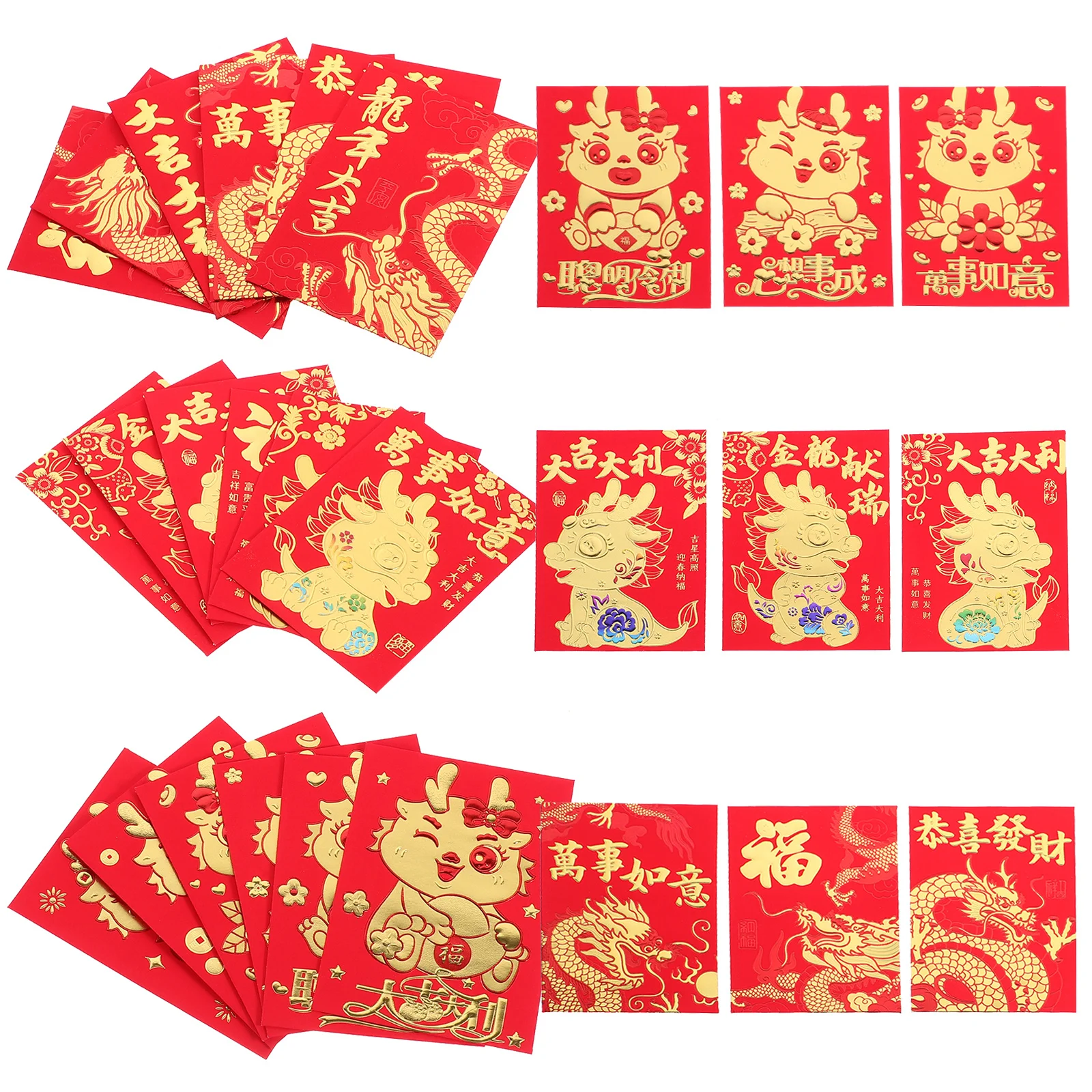36Pcs Spring Festival Red Envelopes Chinese Style Decorative Cash Pouches for New Year Celebrations Red Envelope
36Pcs Spring Festival Red Envelopes Chinese Style Decorative Cash Pouches for New Year Celebrations Red Envelope
