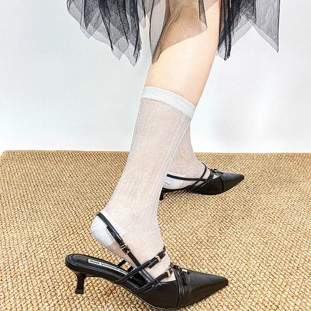 Fashionable Shiny JK Calf Socks ins JK Style Mid Tube Socks Thin Breathable Pile Up Sock Harajuku
Fashionable Shiny JK Calf Socks ins JK Style Mid Tube Socks Thin Breathable Pile Up Sock Harajuku