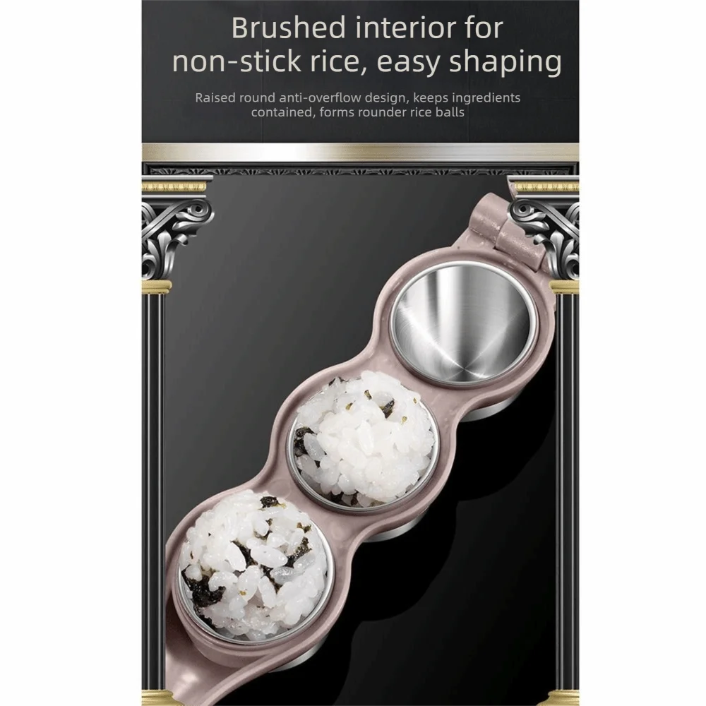 Stainless Steel Rice Ball Mould Easy to Use Food Grade Rice Shaping Tool Easy to clean Detachable Rice Mold Kitchen Cooking
Stainless Steel Rice Ball Mould Easy to Use Food Grade Rice Shaping Tool Easy to clean Detachable Rice Mold Kitchen Cooking