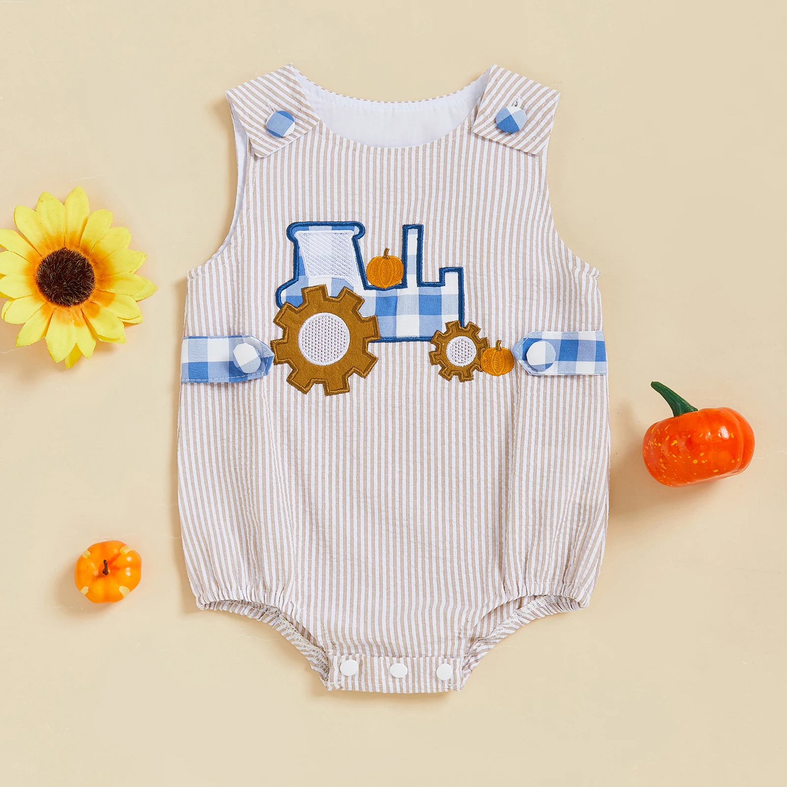 Fall Baby Boy Clothes Newborn Halloween Outfit Corduroy Tractors Truck Pumpkin Romper Sleeveless
Fall Baby Boy Clothes Newborn Halloween Outfit Corduroy Tractors Truck Pumpkin Romper Sleeveless