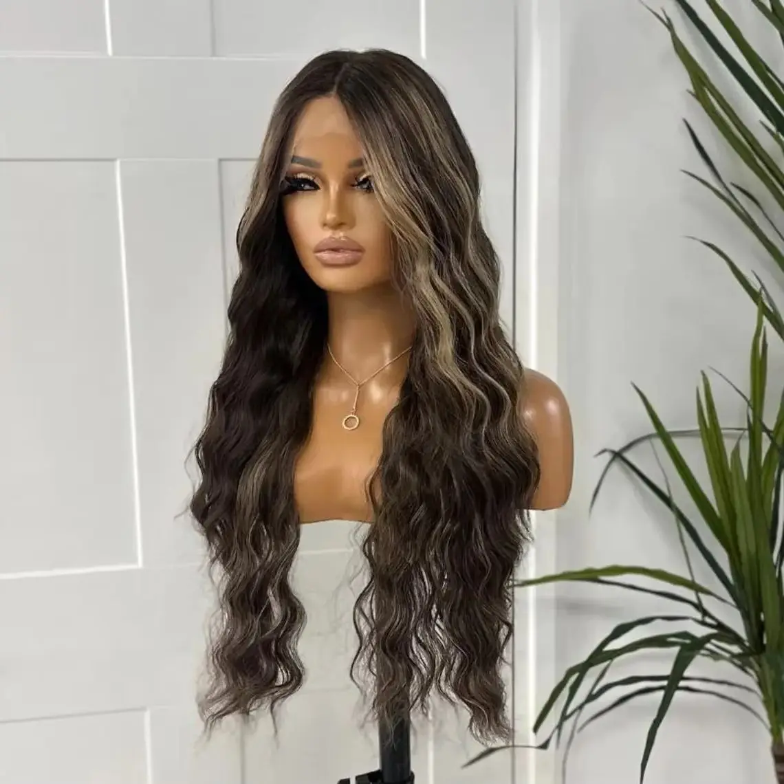 Long Deep Wave Lace Top Wigs Trendy Highlight Chocolate Brown Synthetic Wigs On Clearance Sale Glueless Wigs Daily Cosplay Used
Long Deep Wave Lace Top Wigs Trendy Highlight Chocolate Brown Synthetic Wigs On Clearance Sale Glueless Wigs Daily Cosplay Used