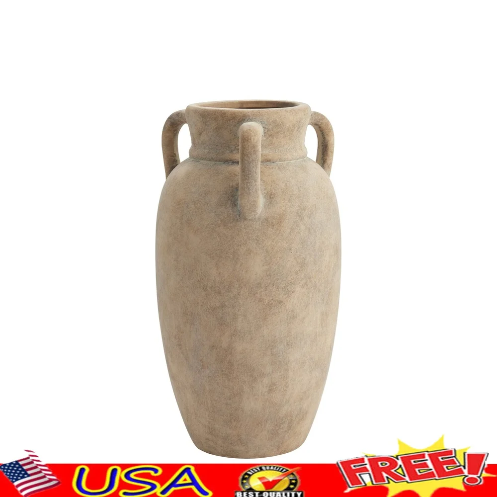 Handcrafted Ceramic Vase Tapered Shape Curved Handles Timeless Decorative Piece Living Room Office Tabletop Accent 12Inch
Handcrafted Ceramic Vase Tapered Shape Curved Handles Timeless Decorative Piece Living Room Office Tabletop Accent 12Inch