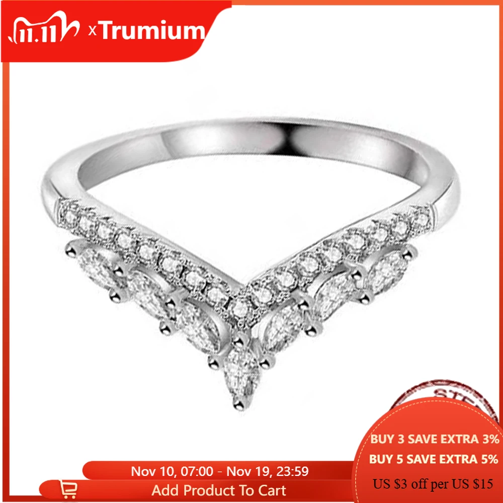 Trumium 18k White Gold Marquise Stackable Cubic Zirconia CZ V Shape Curved Engagement Rings Sparkling 925 Silver Wedding Band
Trumium 18k White Gold Marquise Stackable Cubic Zirconia CZ V Shape Curved Engagement Rings Sparkling 925 Silver Wedding Band