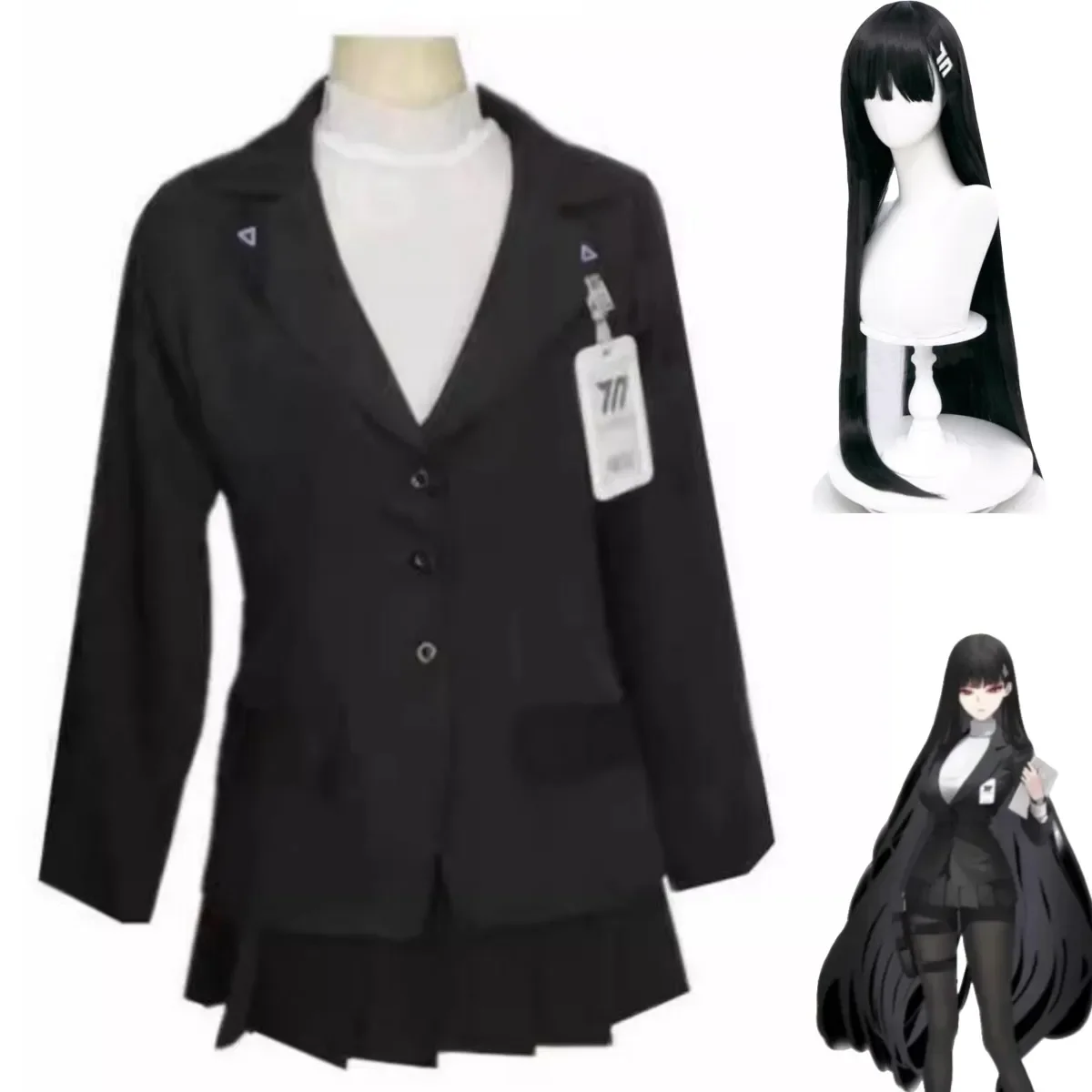Anime Game Blue Archive Tsukatsuki Rio Cosplay Costume Millennium Science Academy Wig Black Uniform Skirt Woman Carnival Suit
Anime Game Blue Archive Tsukatsuki Rio Cosplay Costume Millennium Science Academy Wig Black Uniform Skirt Woman Carnival Suit