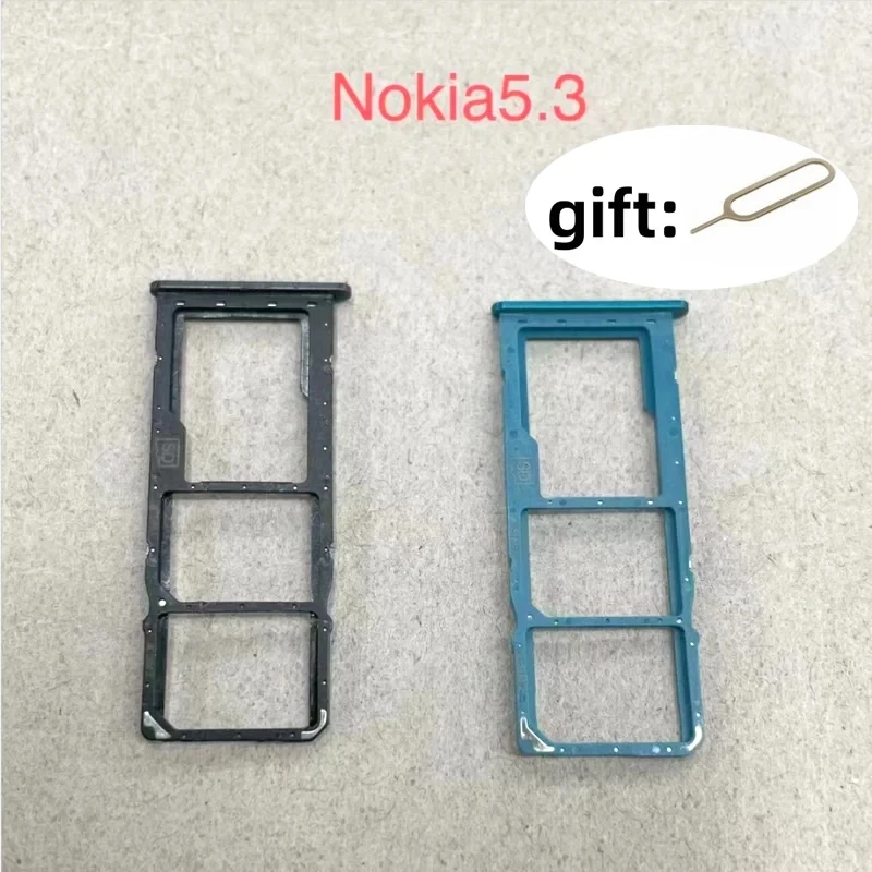 SIM card holder for Nokia 5.3 Ta-1234/1223/1227, SIM card adapter and micro SD card, with free eject pin key
SIM card holder for Nokia 5.3 Ta-1234/1223/1227, SIM card adapter and micro SD card, with free eject pin key